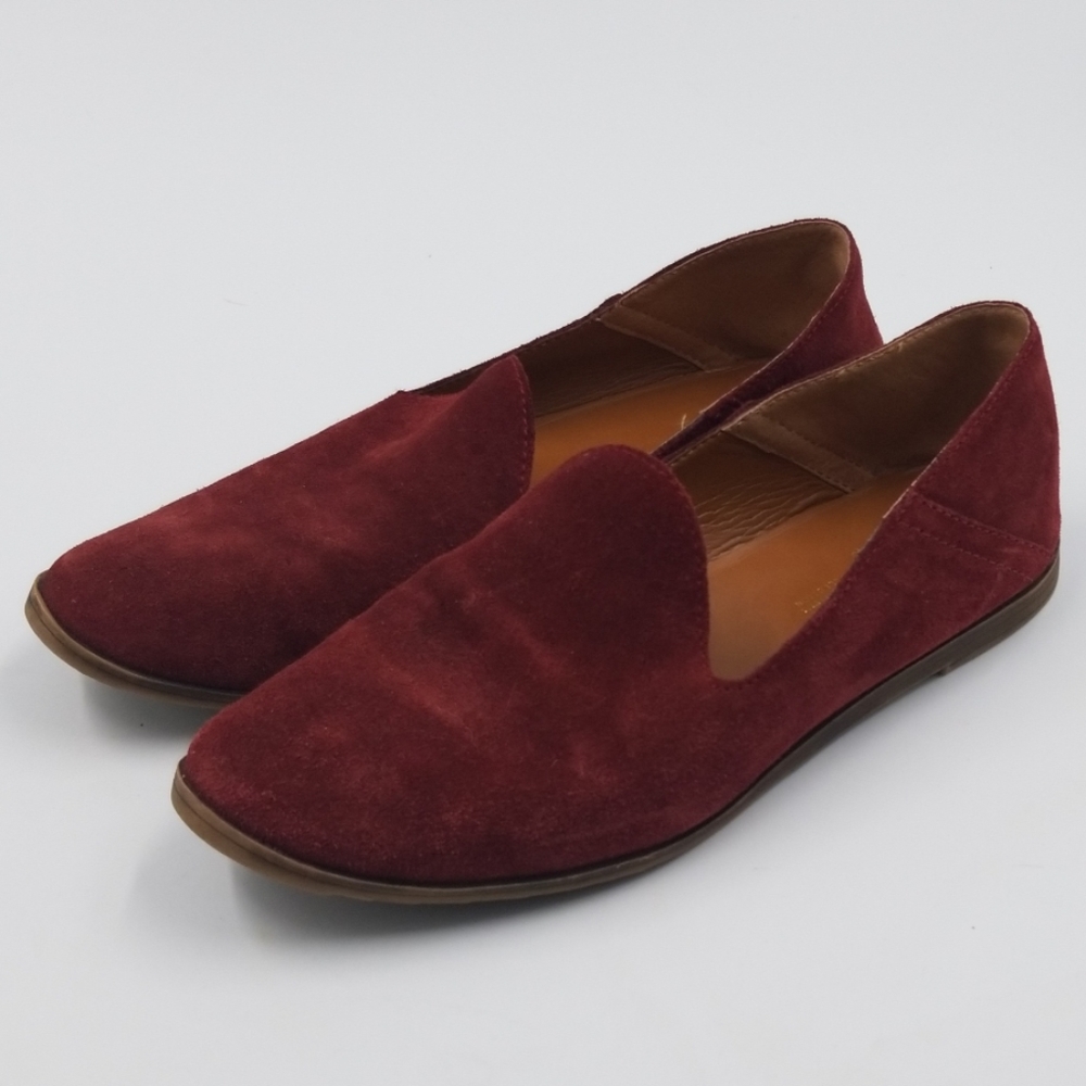 Franco Sarto Red Suede Loafers Artists Collection